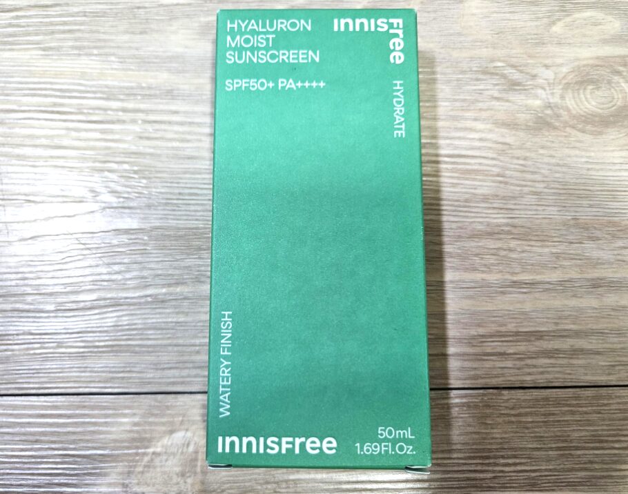 innisfree ヒアルロン モイスト サンスクリーン 外箱 グリーン